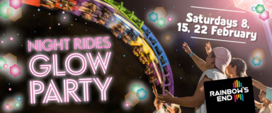 Night Rides Glow Party Banner