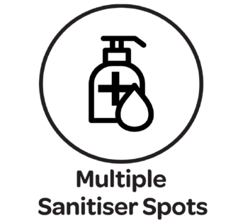 C19 Multiple Santiser Spots