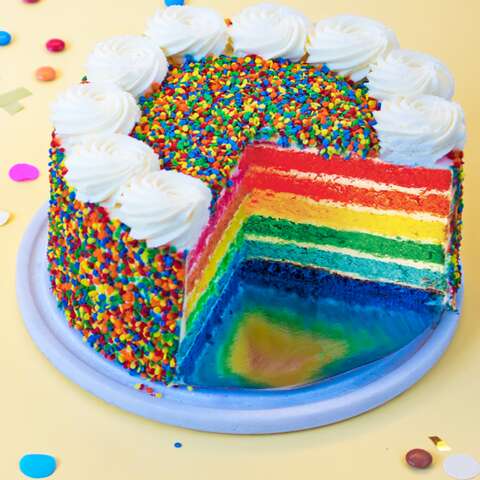 Rainbow Torte Birthday Cake