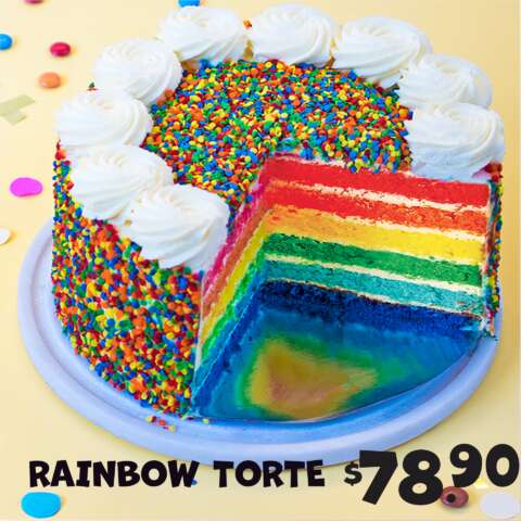 Birthday Cake Rainbow Torte Kidz Kingdom Birthdays