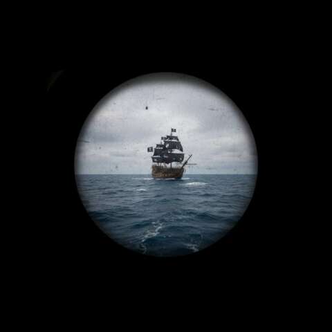 Pirate Ship distant ship