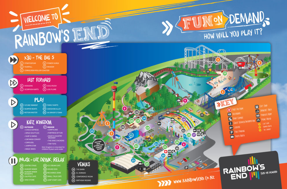 Rainbows End Map 2018